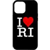 I HEART LOVE RHODE ISLAND Custodia per iPhone 12 Pro Max I LOVE HEART RODE ISLAND RI