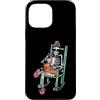 Skeleton Drink Coffee Read Staying Alive Custodia per iPhone 13 Pro Max Scheletro caffè disordinato chignon lettura libro divertente donne Halloween