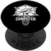 Tech Repair Revolution for Mechanics And AM THE COMPUTER Tech Meccanico Cacciavite Auto Guy PopSockets PopGrip Adesivo