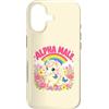 Rainbow Ego Co Custodia per iPhone 17 Carino Divertente Unicorno Arcobaleno Alpha Meme Parodia Mas