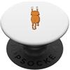 Kitten little cat devil pet animal simpatico gatto appeso sul design PopSockets PopGrip Adesivo