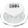 Santorini Cyclades Travel Gifts Case bianche, cupole blu e mare - Vacanza Santorini PopSockets PopGrip per MagSafe