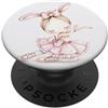Dreamy Pink Princess Carino Bunny Ballerina Girl | Rosa Ballet Estetica PopSockets PopGrip Adesivo