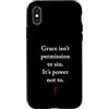 Gospel of Salvation Christian Faith Evan Custodia per iPhone X/XS Grace Isn't Permission to Sin It's Grace Not To - Evangelism