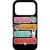 Kawaii Boba Tea Japan Otaku Bubble Milk Custodia per iPhone 17 Pro Anime Ramen Boba Schizzo Kawaii Giappone Otaku Manga