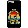 Educator Appreciation Designs Custodia per iPhone 7 Plus/8 Plus Power of a teacher Retro Tramonto Educatore Design