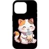 Kawaii Boba Tea Japan Otaku Bubble Milk Custodia per iPhone 16 Pro Kawaii Gatto Bere Bolla Boba Latte Tea Amante Giappone Otaku