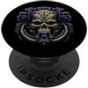 84 Pixel Design Tech Skull Futuristic Mechanical Skull Bot Future Technology PopSockets PopGrip Adesivo