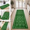 ZESEWU Tappeto passatoia cucina antiscivolo lavabile Tappeti ingresso interno casa 120X300CM Tappeto Runner Poliestere Verde Bianco tappetocorridoio salotto soggiorno camera da letto Entrata bagno