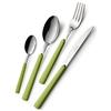 eme Set posate fast in acciaio inox, 24 pezzi Giallo