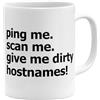 OM3® Ping Me Scan Me - Tazza da caffè con scritta in lingua tedesca IT Nerd per informatici e programmatori Admin - Tazza in ceramica - 11oz 325 ml - stampa su entrambi i lati - Bianco