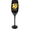 STC Flute Champagne compleanno 18 anni nera effetto oro