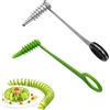 Xusxes 2 Pezzo Affettatrice a Spirale, Taglia Patate a Spirale, Utensile Manuale Tagliare Verdure a Spiral Portatile, Pratici Accessori Cucina, Spiralizzatore per Patate, Cetrioli, Carote, Frutta