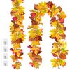 TINA 2 Pezzi Ghirlande di Foglie d'Acero Artificiali Ghirlanda Autunnale 1,7m Ghirlanda di Foglie Autunnali decorazione autunnale per Interni o Esterni Ghirlanda D'acero Autunnale per Feste Halloween