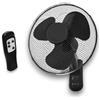 GROWMANIA.ES GROWMANIA Ventilatore da Parete Nero con Telecomando | Ventilatore 45 W con 3 velocità e oscillazione di 90° | Telecomando