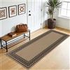 Enyhom Tappeto passatoia per corridoio, 80 x 150 cm, antiscivolo, lavabile, aspetto juta, per camera da letto, ingresso, soggiorno, balcone, marrone