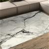 Generic Tappeto 200x300 in marmo bianco Tappetino lavabili lavatrice Modern Black Cracks Soggiorno Moquette antiscivolo per interni Grandi ufficio Cucina Sala da pranzo astratti grigi la