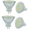 JZLBBC Mini MR11 LED Lampadina Lampadine LED GU4 MR11 Lampada 220V 3W Attacco GU4.0 Illuminazione Da Incasso Bianco Caldo,Bianco Caldo,5W-4Pc