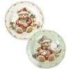 BRANDANI "Coccole" Piattino set 2 pz in porcellana Ø 19 cm - Forno, microonde, freezer, lavastoviglie.
