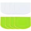 EUPSIIU 8 Pezzi Tagliapasta Multiuso, Spatola Pizza Tarocco Per Impasti, Raschietto in Plastica, Tarocco Per Impasti, per Taglio Impasti, Torte, Pasta, Pizza, Pane, Utensile da Cucina(Bianco Verde)