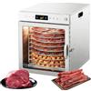 GHKWXUE Rotante a 360°essiccatore alimentare(10 vassoi extra-large) Doppia ventola da 800W,Timer digitale 24 ore,Controllo della temperatura 86℉-190℉,Essiccatore per carne secca,frutta,erbe aromatiche