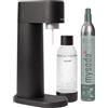 Mysoda Woody - Gasatore d'acqua per l'acqua frizzante in materiale composito di legno con bottiglia in PET e bombola CO2 inclusa - Nero
