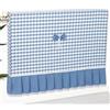 JINGSHIQIAOPL Copri Termosifone Moderno, Tessuto Misto Lavabile, Aperture Laterali e Cinghie di Fissaggio, Copritermosifone Stoffa per La Decorazione Della Casa, da 40 cm a 140 cm(Blue,40cm/16in)