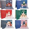 Aitila Biglietti di Natale 3D, Confezione da 6 Biglietti di Natale Pop Up Biglietti di Buon Natale Biglietti di Auguri di Natale Biglietto di Natale Fatto a Mano con Buste per Natale/Capodanno