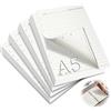 mawmuaw 4 Confezioni Fogli A5 con Buchi 240 Ricarica Carta Righe 6 Fori A5 Ricariche per Fogli Formato Planner Inserti di Carta per Raccoglitore ad Anelli Ricarica Agenda Schizzi Pittura