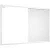 ALLBoards Lavagna in sughero bianco e magnetica bianca COMBI 60x40cm cornice bianca in legno laccato