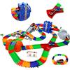 TONZE Pista Macchinine Giocattolo 5,05 Metri Con 288 Pezzi, 2 Auto e Ascensore Elettriche - Regalo per Bambini e Bambine 3-5 Anni