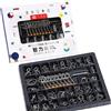 MINGZE Set di 30pz in Metallo Giocattoli Educativi IQ Test Puzzle, Metal Wire Puzzle Rompicapo Perfetto Classico Giocattolo Educativo Intelligenza per Adulti e Bambini