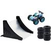 Exost Jump 20620 Stunt Pack by Silverlit, Auto Giocattolo per Bambini, 1 Auto e Accessori, Non necessita di Batteria, la Confezione è rampa, Oggetti da Collezione, 8 cm, Colorati, dai 5 Anni in su