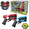 Bladez Toyz - Gioco laser tag per bambini con raggio di 15 m e armatura del sensore, 2 giocatori, spara Lazer Tag Game - Pistole laser per bambini con suoni di combattimento - Set di pistole Lazer Tag