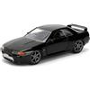 Jada Fast And Furious Modello Auto 1989 NISSAN SKYLINE GT-R R32 - Colore Nero - Scala 1/32-12cm