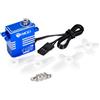 ULIIK CNC Alluminio Shell 11KG Metal Gear Digital Coreless Servo 4.8-8.4V per 1/8 1/10 1/12 1/18 RC Auto RC Elicottero Robot Aereo (Angolo di Controllo 270 °)