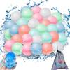 VASIN Palloncini Acqua Riutilizzabili, 30 Pezzi Gavettoni Acqua Autosigillanti in Silicone, Palloncini d'acqua Riempimento Rapido Bombe d'acqua per Giochi d'acqua & Feste Estive All'aperto (30)