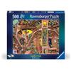 Ravensburger - Puzzle 500 Pezzi La Stravagante Biblioteca | Puzzle Per Adulti E Tutta La Famiglie | Dimensione Di 49x36 Cm | Regalo Adulti | Regali Natale