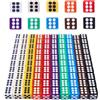 HAXIHA 100 Pezzi Dadi Impostato 12mm Colorati,6 Facce Dadi da Gioco,Dadi quadrati assortiti per Giocare ai Giochi da Tavolo per Giochi e feste,10 Colori