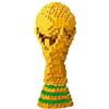 YUPDFGB Trofeo di calcio 3D da assemblare, altezza 142 mm, regalo per ragazzi, ragazze e adulti dai 12 anni, giallo