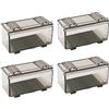 ZEZEFUFU 4PCS Display Case 1/64 Modello Auto Display Protector Clear Acrilico Casi per Hot Wheels