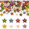 HOBBIESAY 160 mini margherite in resina sintetica per bambole micro paesaggistica in miniatura, casa delle bambole, mini cose per donne, fai da te, decorazione per il fai da te, 0,3 x 0,28 x 0,1 (6