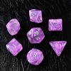 BESCON DICE Moonstone, set di mini dadi DND da 10 mm, per giochi di ruolo MTG Dungeons and Dragons, colore viola pietra di luna