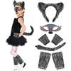 Labbe Costume da Lupo Mannaro, Carnevale Costume, Lupo Mannaro Costume Tutu, Kit di Costume Animale con Orecchie di Lupo e Coda, Costume Lupo