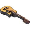 Naroote Chitarra in Legno in Miniatura per Casa delle Bambole Modello Squisito Ornamento per Box/Cover delle Bambole in Scala 1:12, Scatole per Stanze, Metallo di Betulla 8,7 Cm (ballata)
