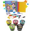 PRESTIGE & DELUXE Kit pasta malleabile gommosa Me Contro Te La vendetta del Signor S - 5 barattoli con uno sempre magico + Art and craft Color Me Contro Te Gioca ritaglia e crea per Bambini