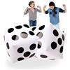 Novelty Place Dadi Gonfiabili Enormi da 20, 2 Pezzi, Dadi Giganti Bianchi E Neri da 20 Pollici per Giochi da Esterno, Interno E Festa in Piscina