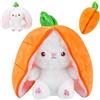 XIMEY Easter Bunny Peluche, Coniglietto di Pasqua Peluche, Coniglio Peluche, Peluche Coniglio, 25cm/35cm Peluche Coniglio Carote Fragola Bambola per Ragazzi Ragazze, Pasqua Compleanno (Carota35cm)