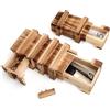 JYYWTSI Scatola Regalo Magica in Legno Set da 2 Puzzle Box per Regalo in Denaro Grande e Piccola per Buoni Gioielli Matrimonio Compleanno Natale
