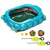 Hasbro Beyblade Burst QuadStrike, set da battaglia Light Ignite con arena Beyblade